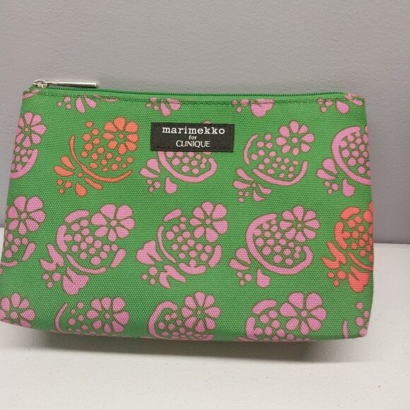 Clinique Makeup Cosmetics Bags Lot Of 3 Marimekko Jonathan Adler Colorful Travel - Picture 3 of 6